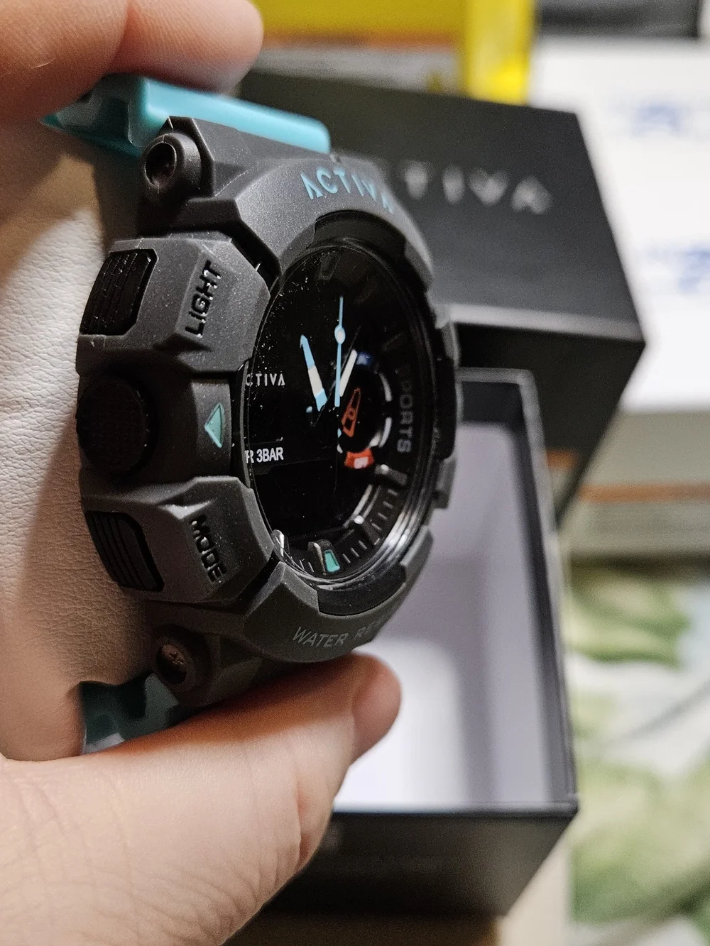 Activa x Invicta Men's Digital Sport Watch - Turquoise Teal & Black 495494